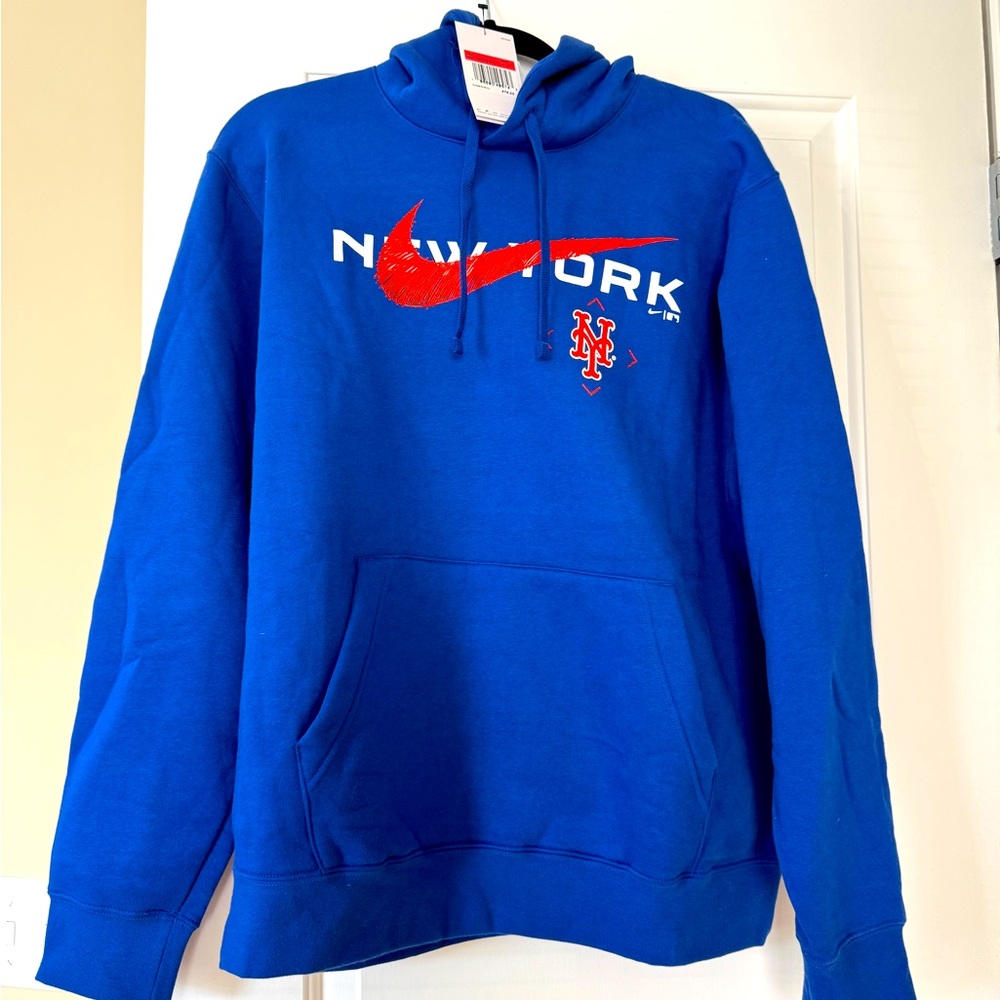 NWT Nike NY Mets Baseball Hooded Sweatshirt